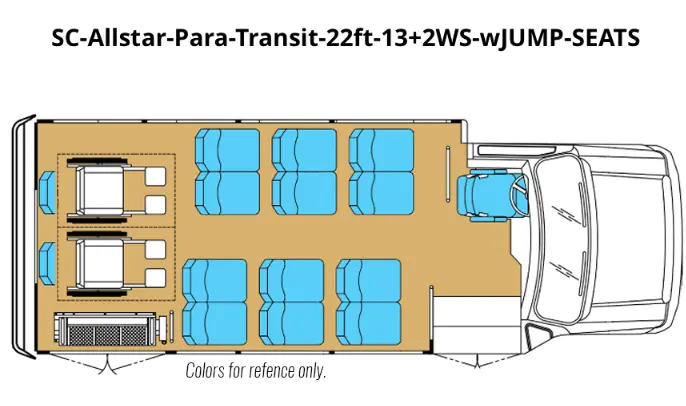 SC Allstar Para Transit 22ft 13 2WS wJUMP SEATS