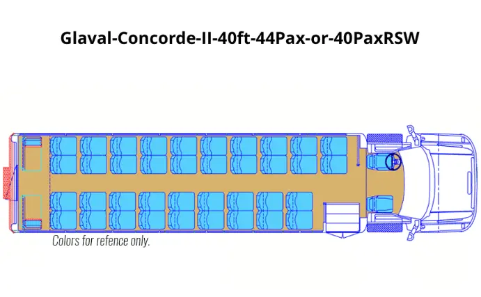 Glaval Concorde II 40ft 44Pax or 40PaxRSW