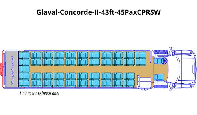 Glaval Concorde II 43ft 45PaxCPRSW